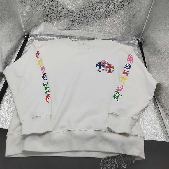 Chrome Hearts Cross Logo Print Long Sleeve Sweatshirt